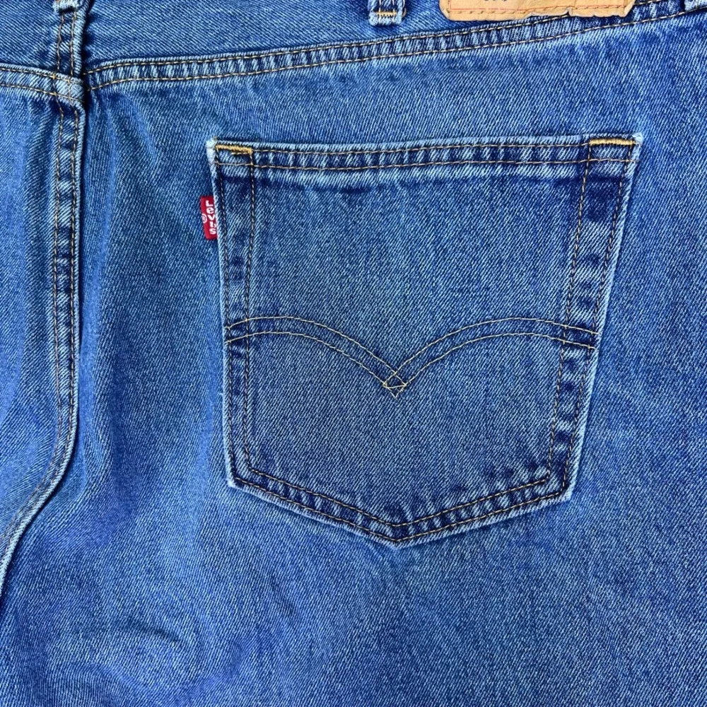 Levis 550 Jeans Mens 41x29 Blue Denim Baggy Classic Casual Relaxed Tapered Retro
